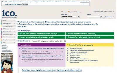 ico.org.uk in 2012