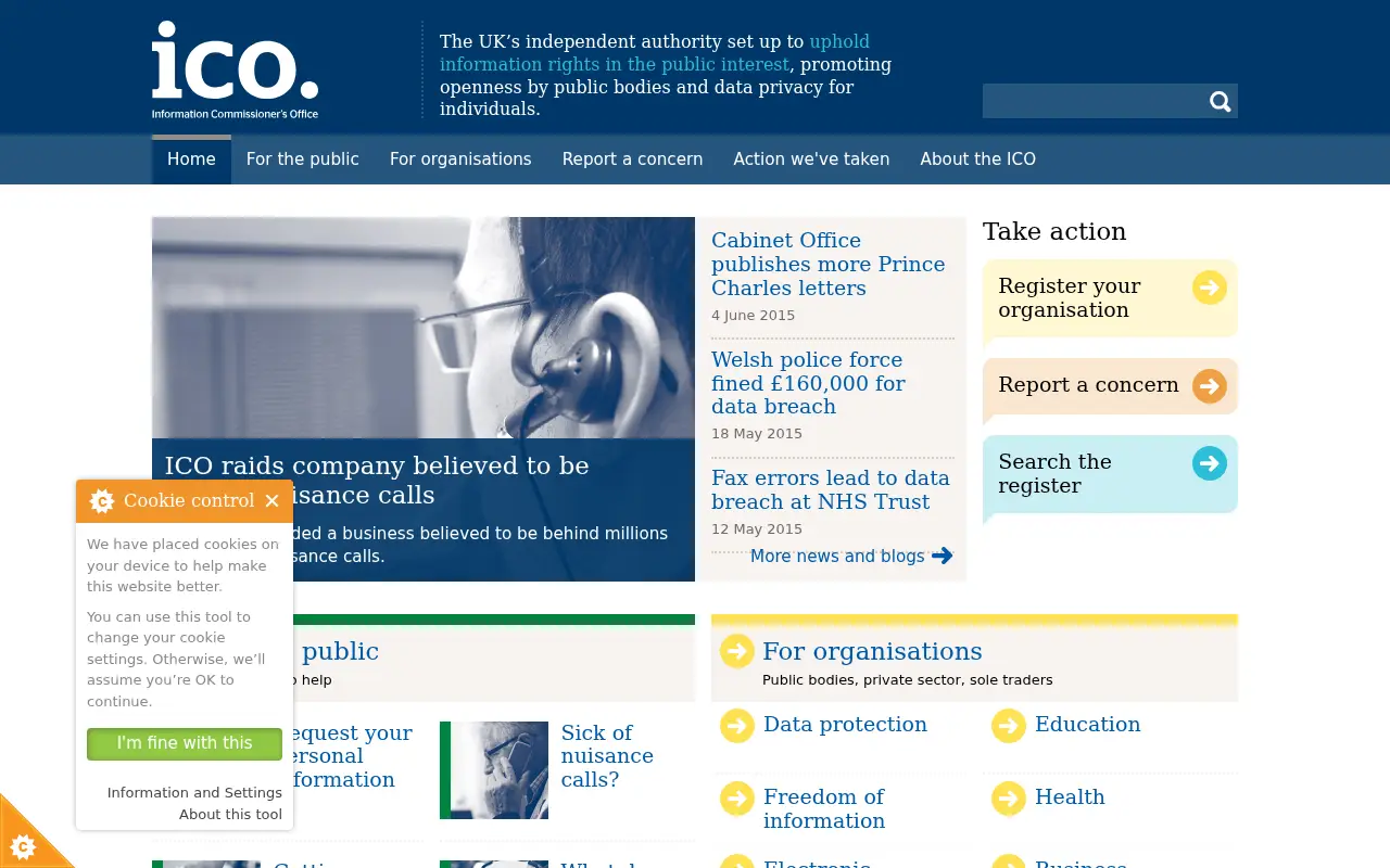 ico.org.uk in 2015