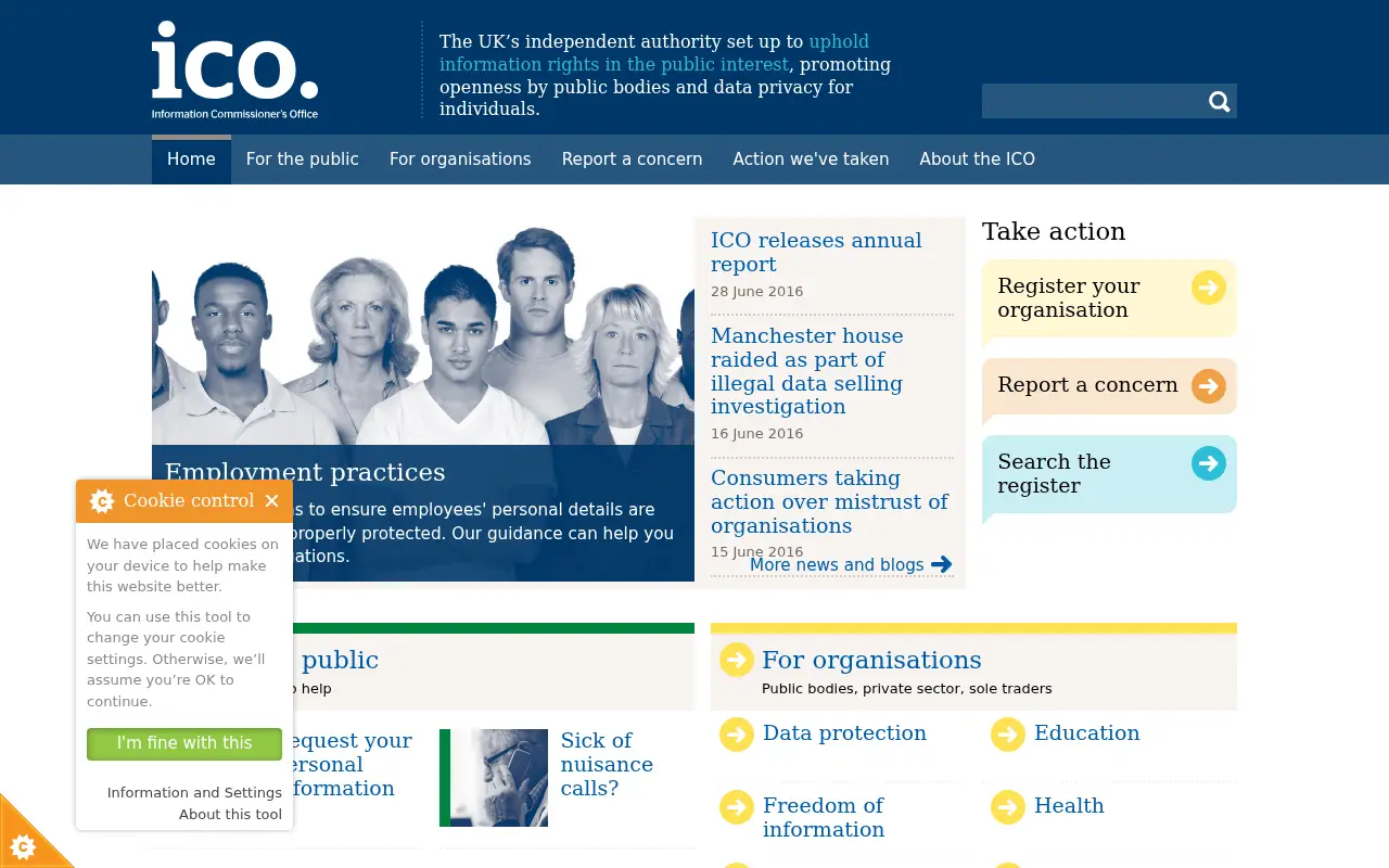 ico.org.uk in 2016