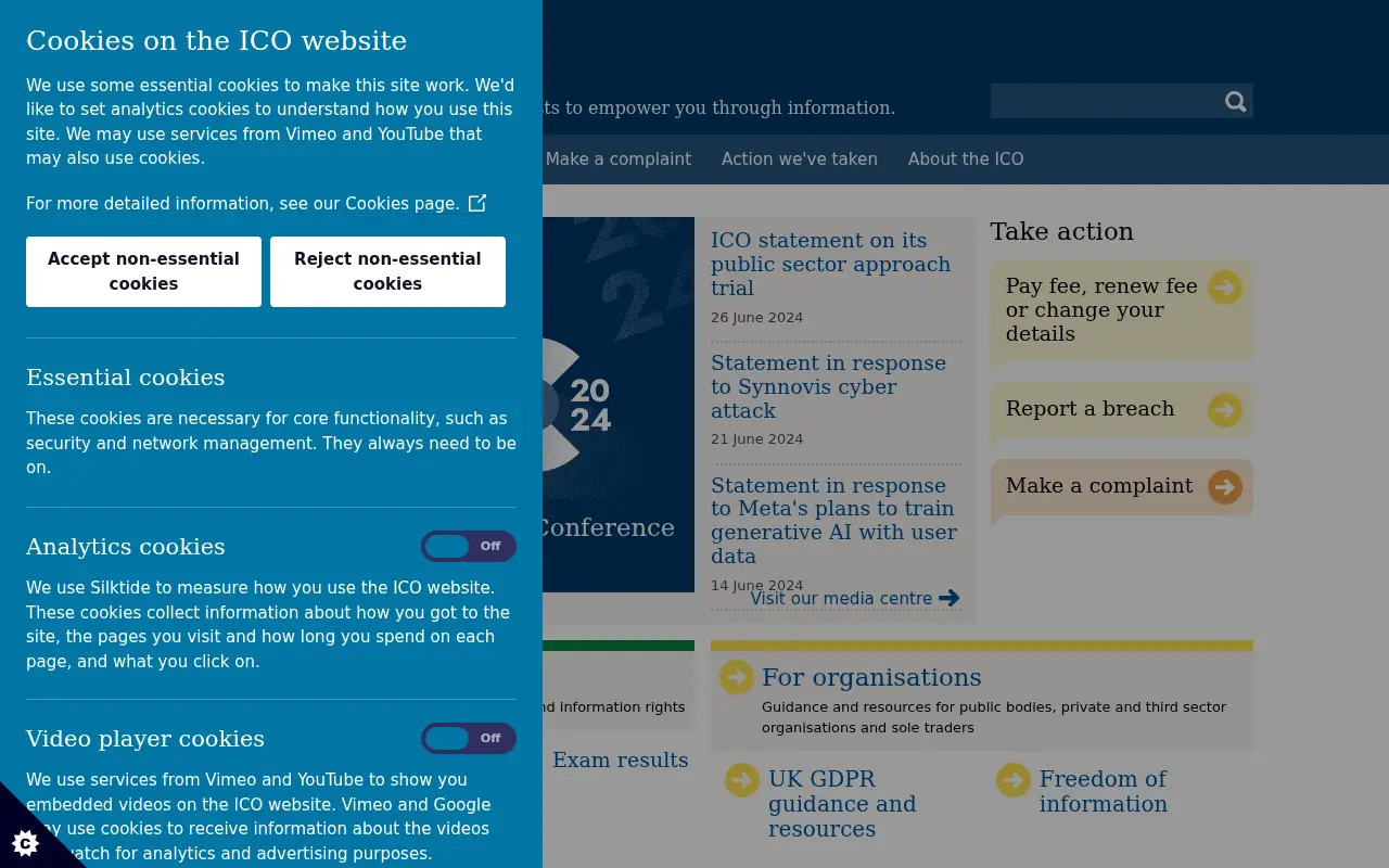 ico.org.uk in 2024