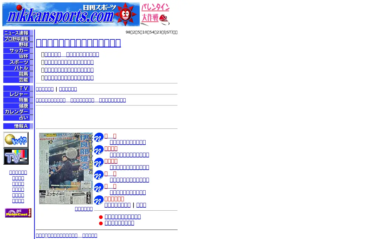 nikkansports.com in 1998