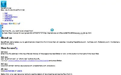 savefrom.net in 2011