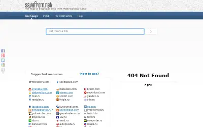 savefrom.net in 2015