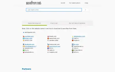savefrom.net in 2018