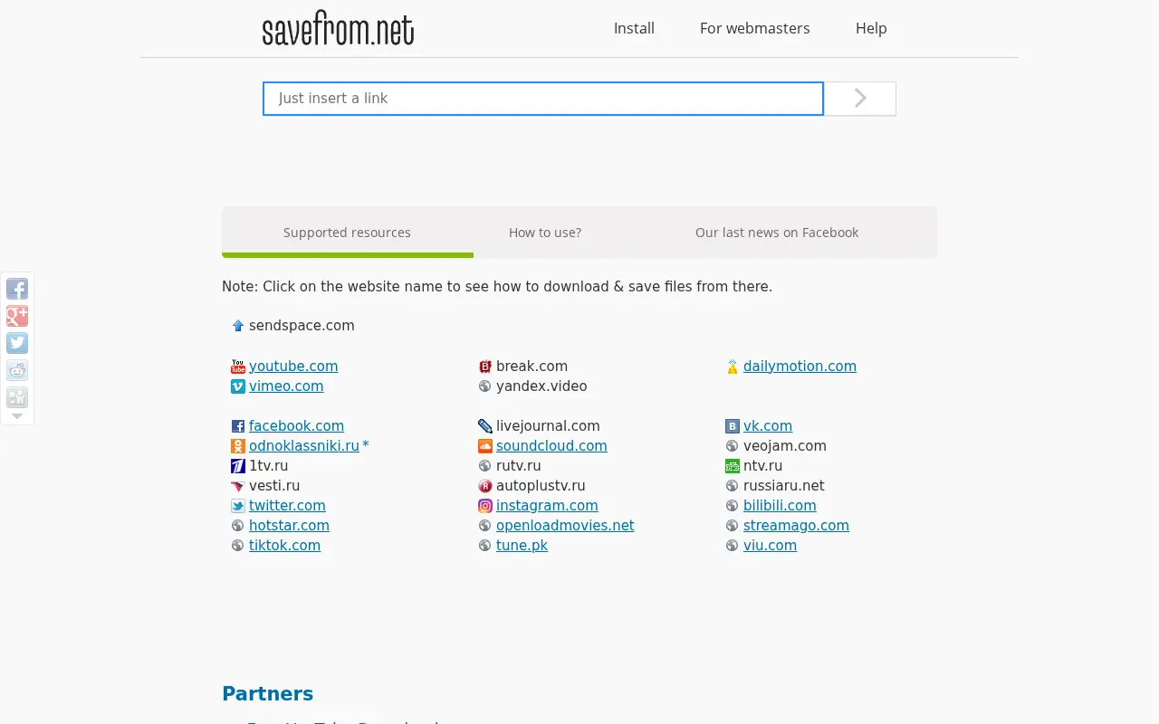 savefrom.net in 2019