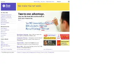 sun.com in 2003