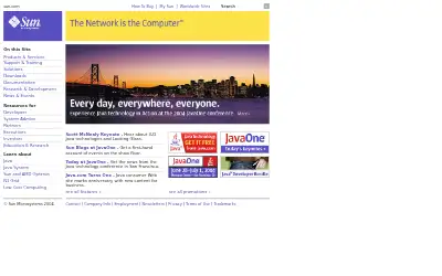 sun.com in 2004