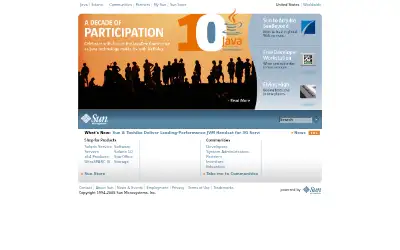 sun.com in 2005