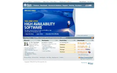 sun.com in 2007