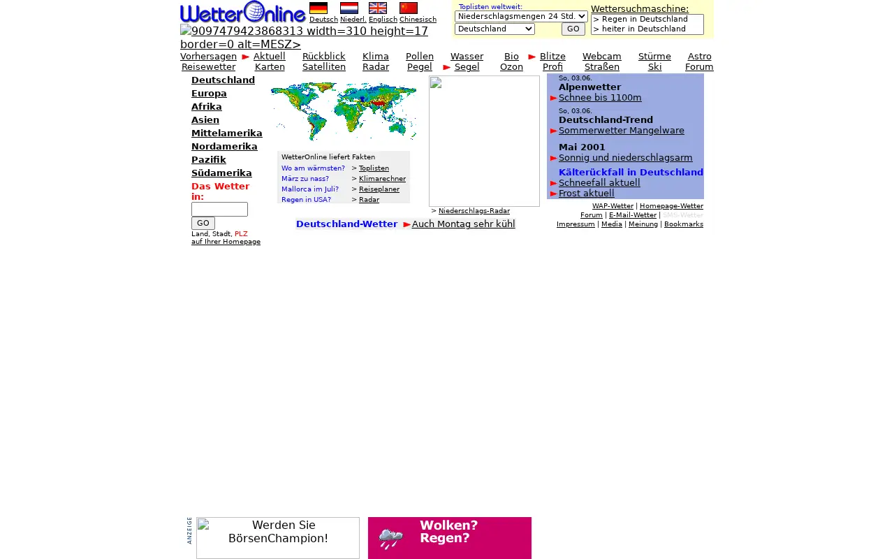 wetteronline.de on July 7, 2001