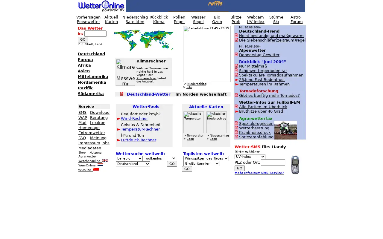 wetteronline.de on July 1, 2004