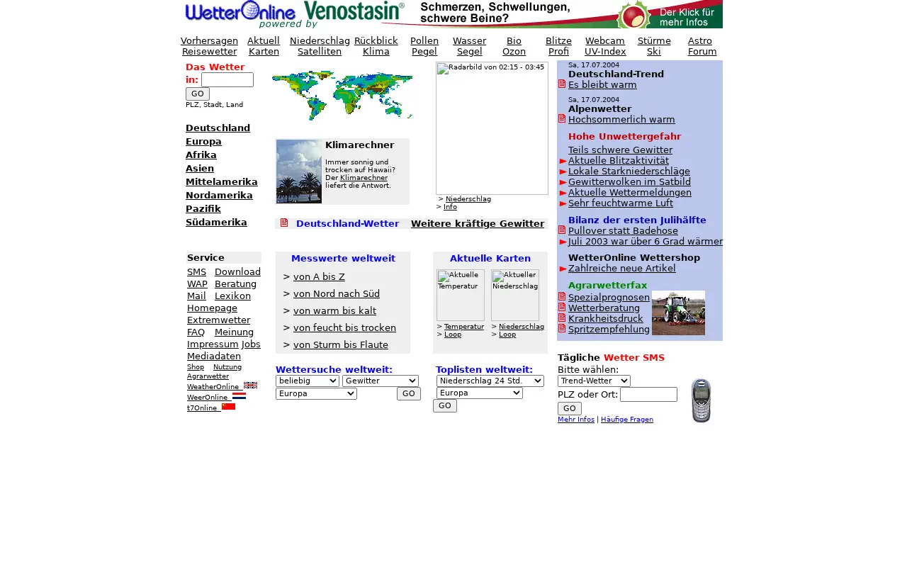 wetteronline.de on July 1, 2005