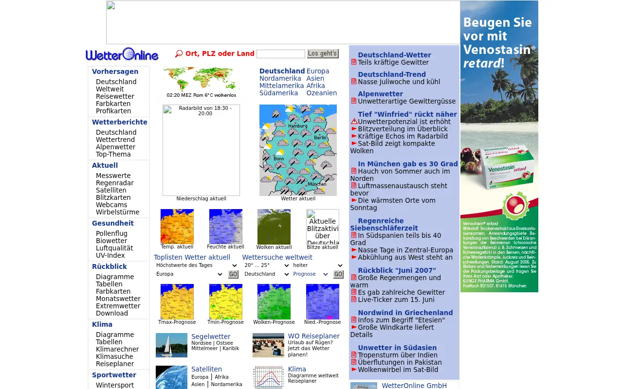 wetteronline.de on July 1, 2007