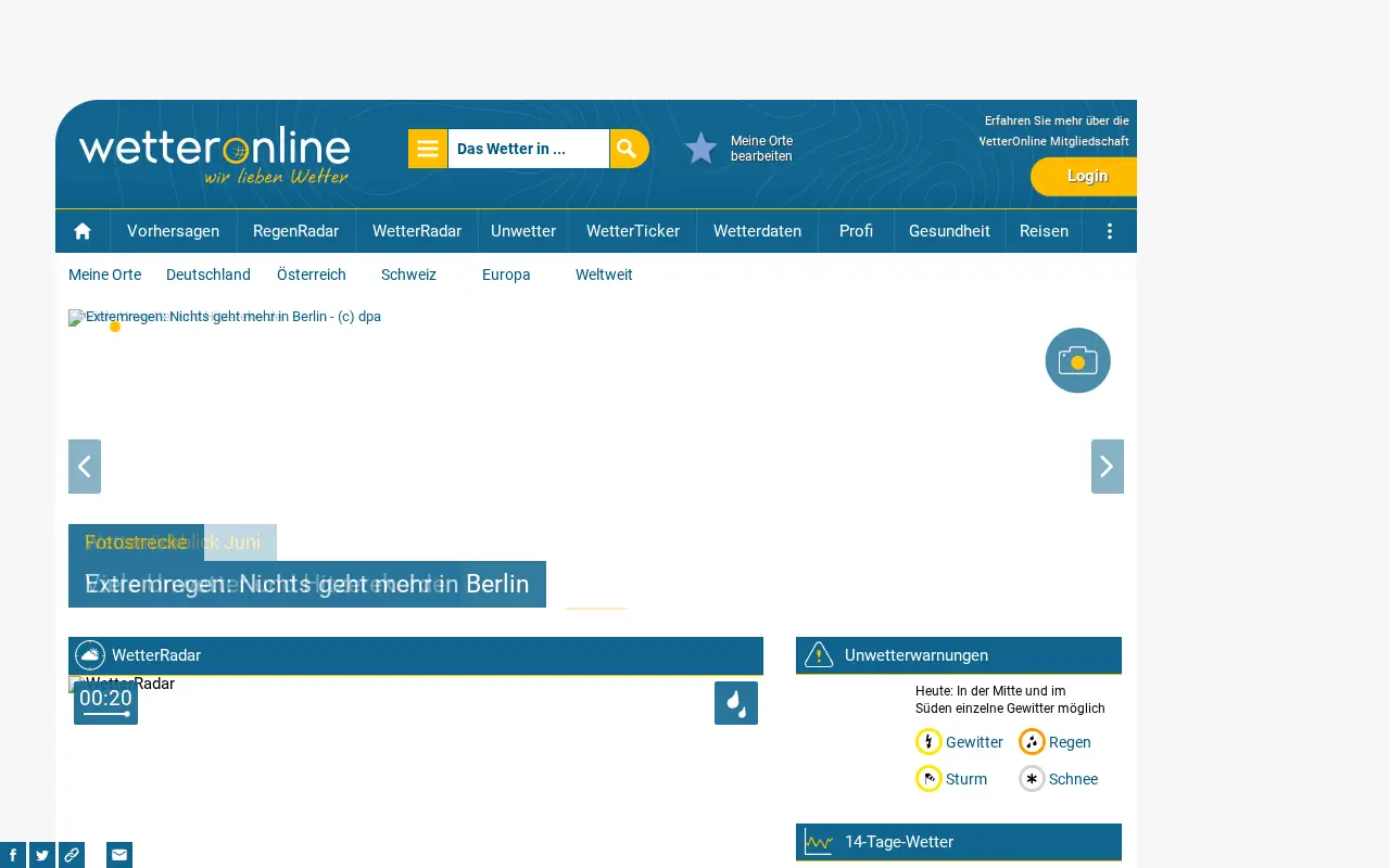 wetteronline.de on June 29, 2017