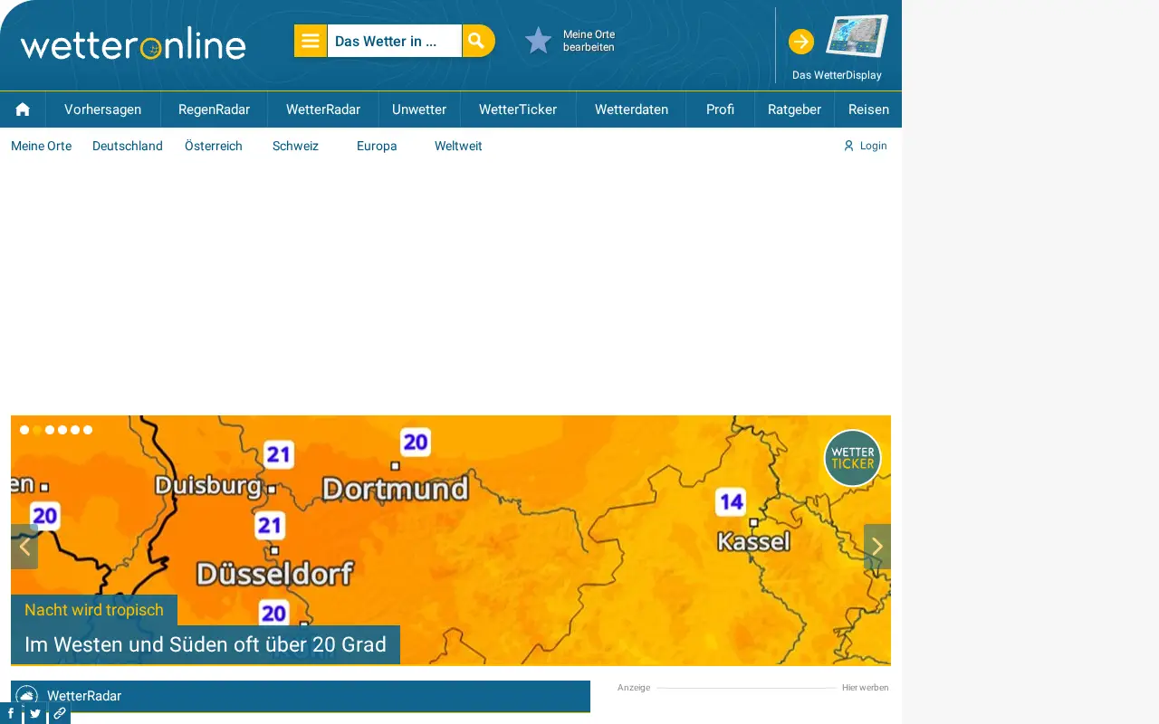 wetteronline.de on July 1, 2025