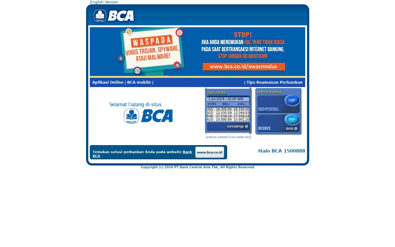 klikbca.com in 2024
