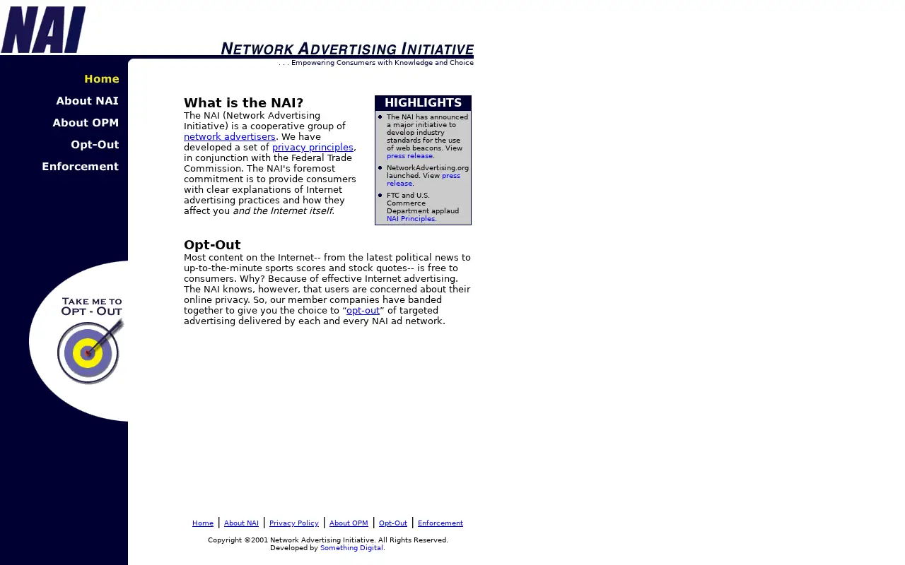 networkadvertising.org in 2002
