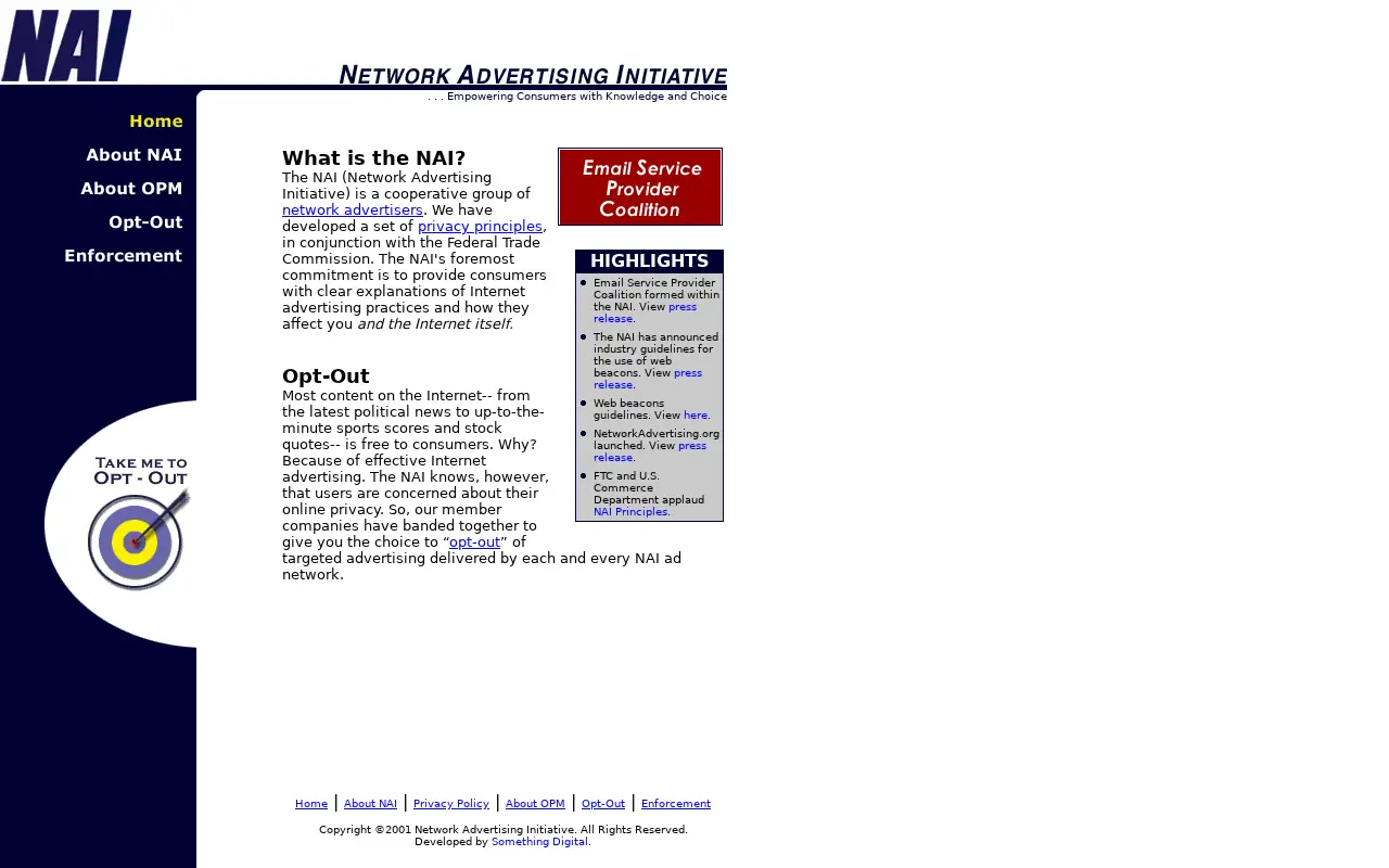 networkadvertising.org in 2003