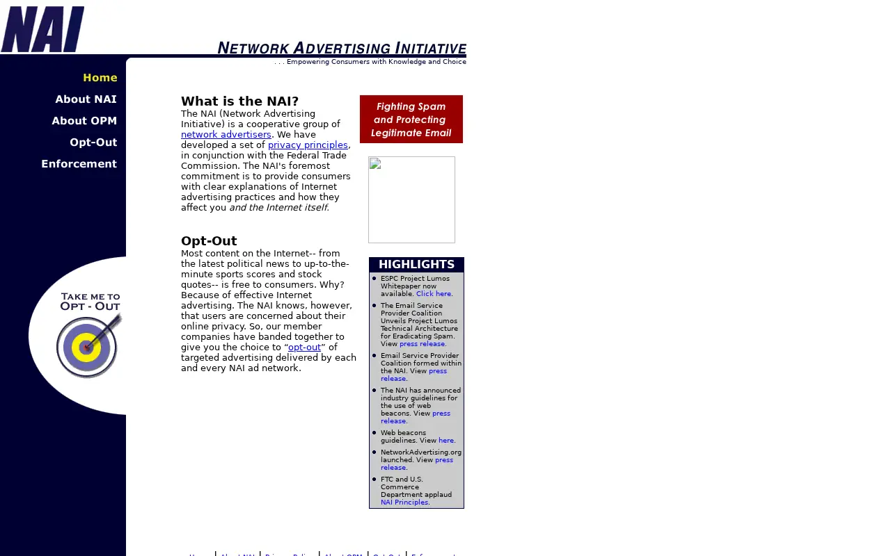 networkadvertising.org in 2004
