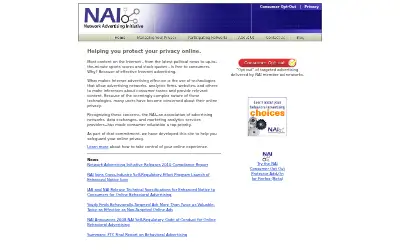 networkadvertising.org in 2011