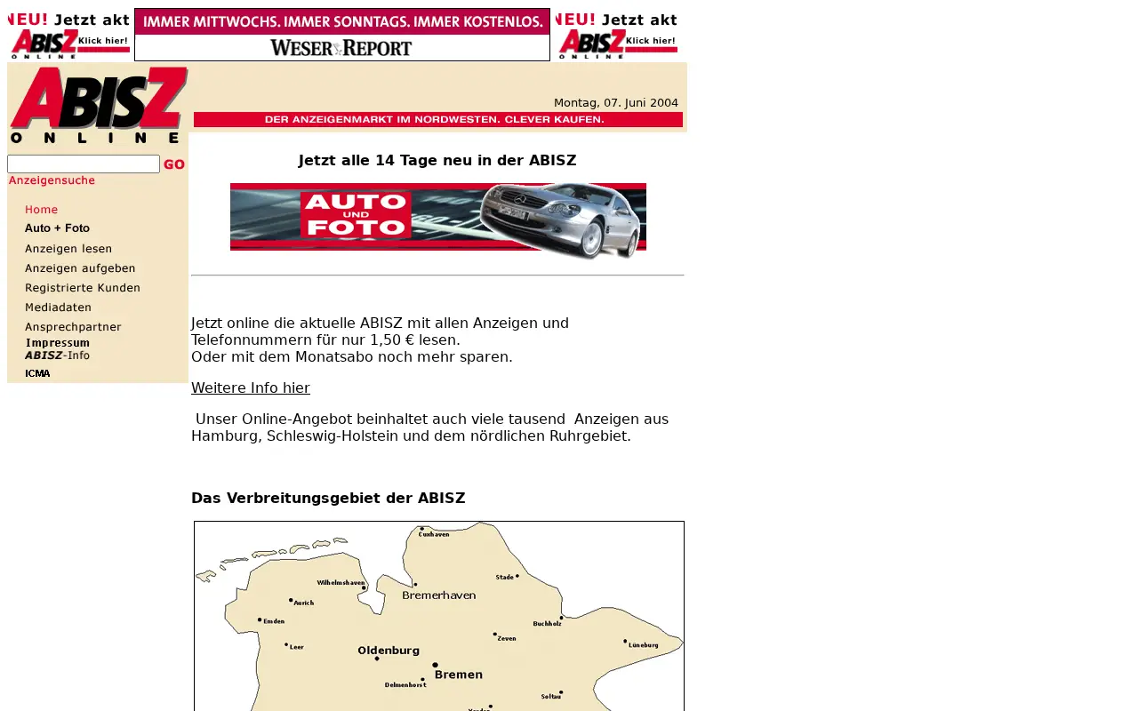 kleinanzeigen.de in 2004
