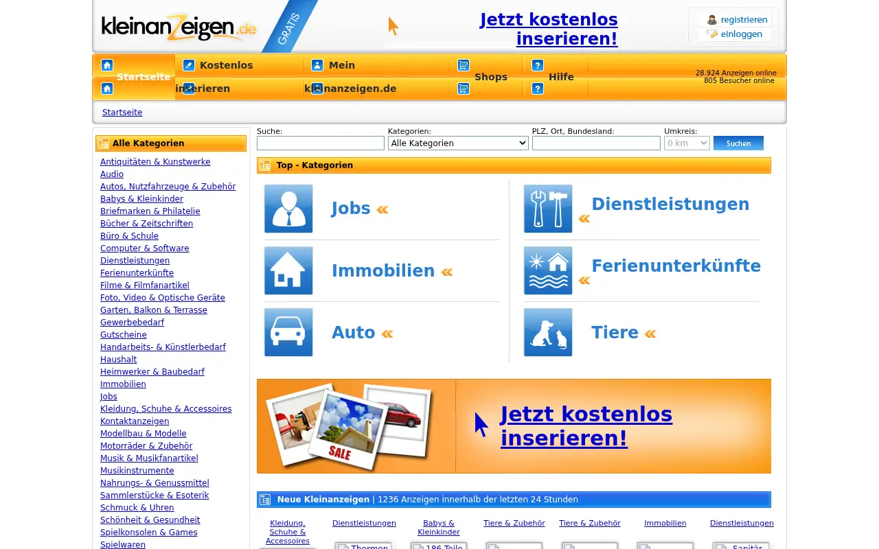 kleinanzeigen.de in 2010