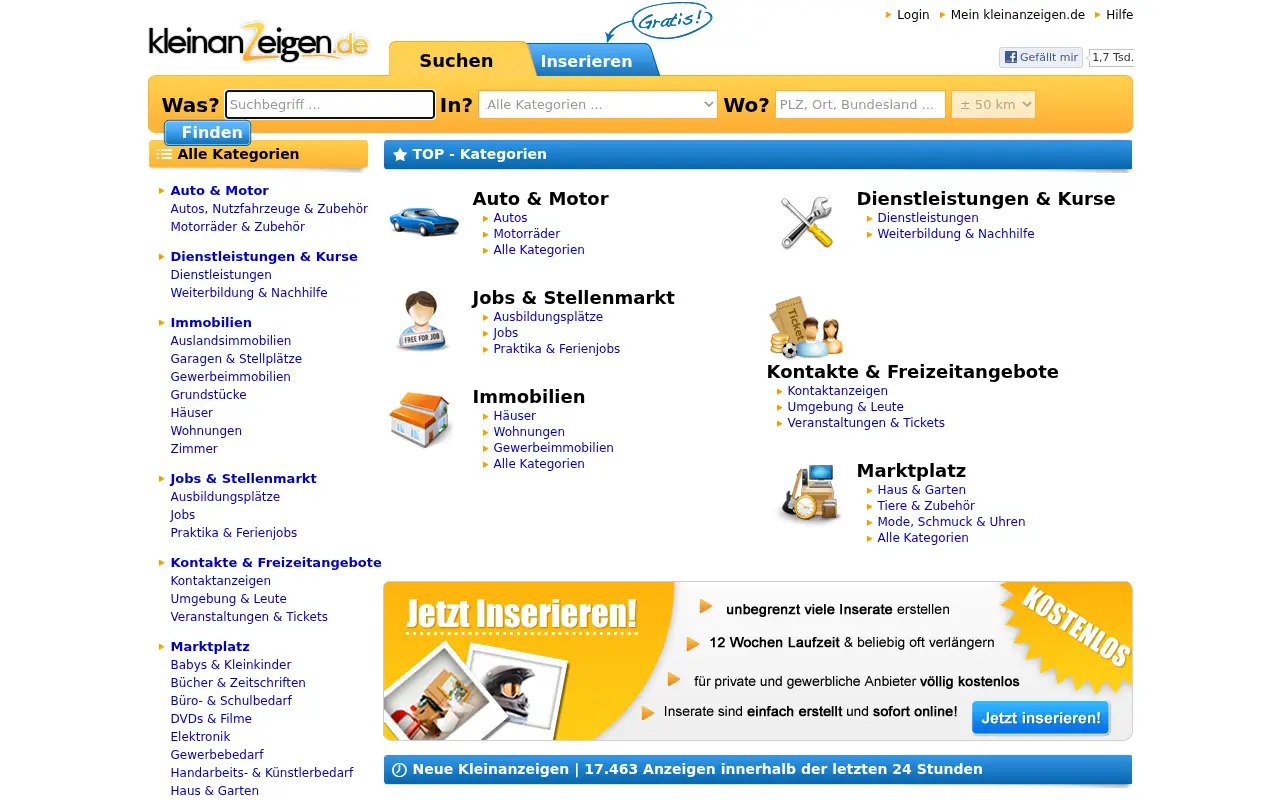 kleinanzeigen.de on June 30, 2012