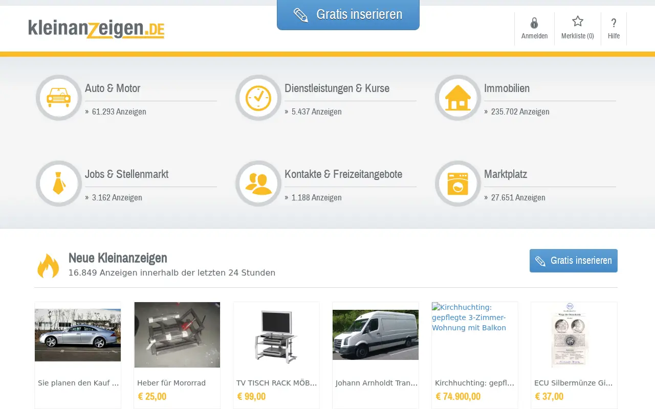 kleinanzeigen.de in 2015