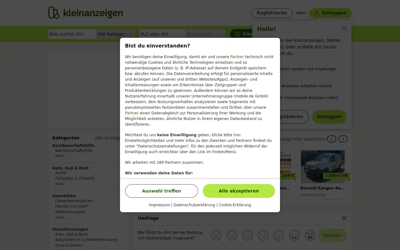 kleinanzeigen.de in 2024