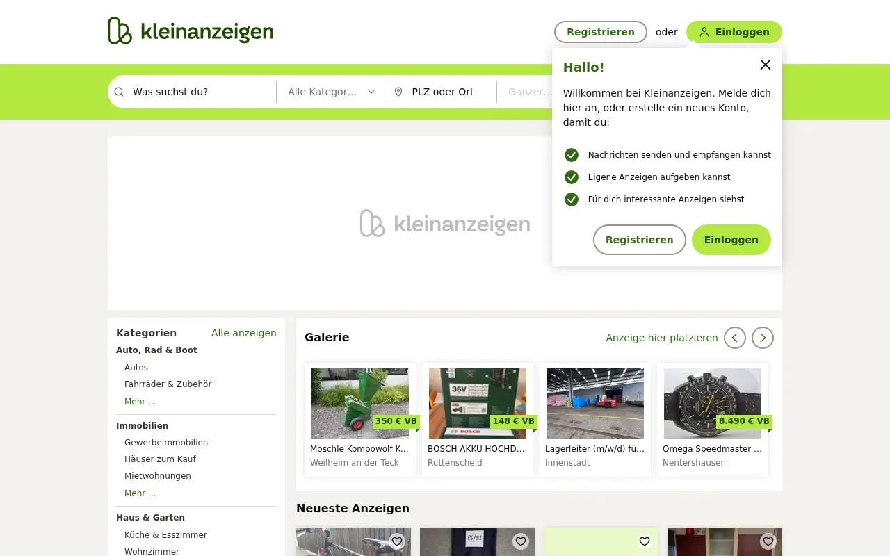 kleinanzeigen.de in 2025