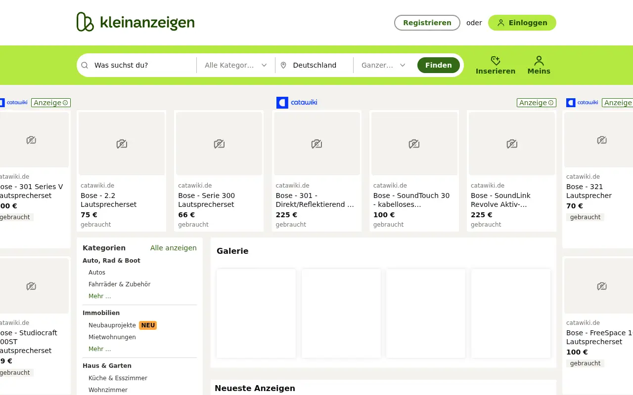 kleinanzeigen.de in 2026