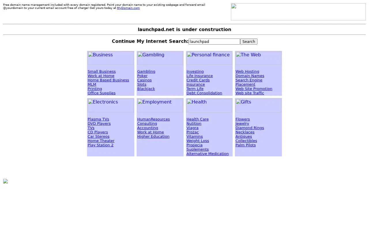 launchpad.net on May 19, 2001