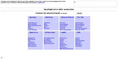 launchpad.net in 2001
