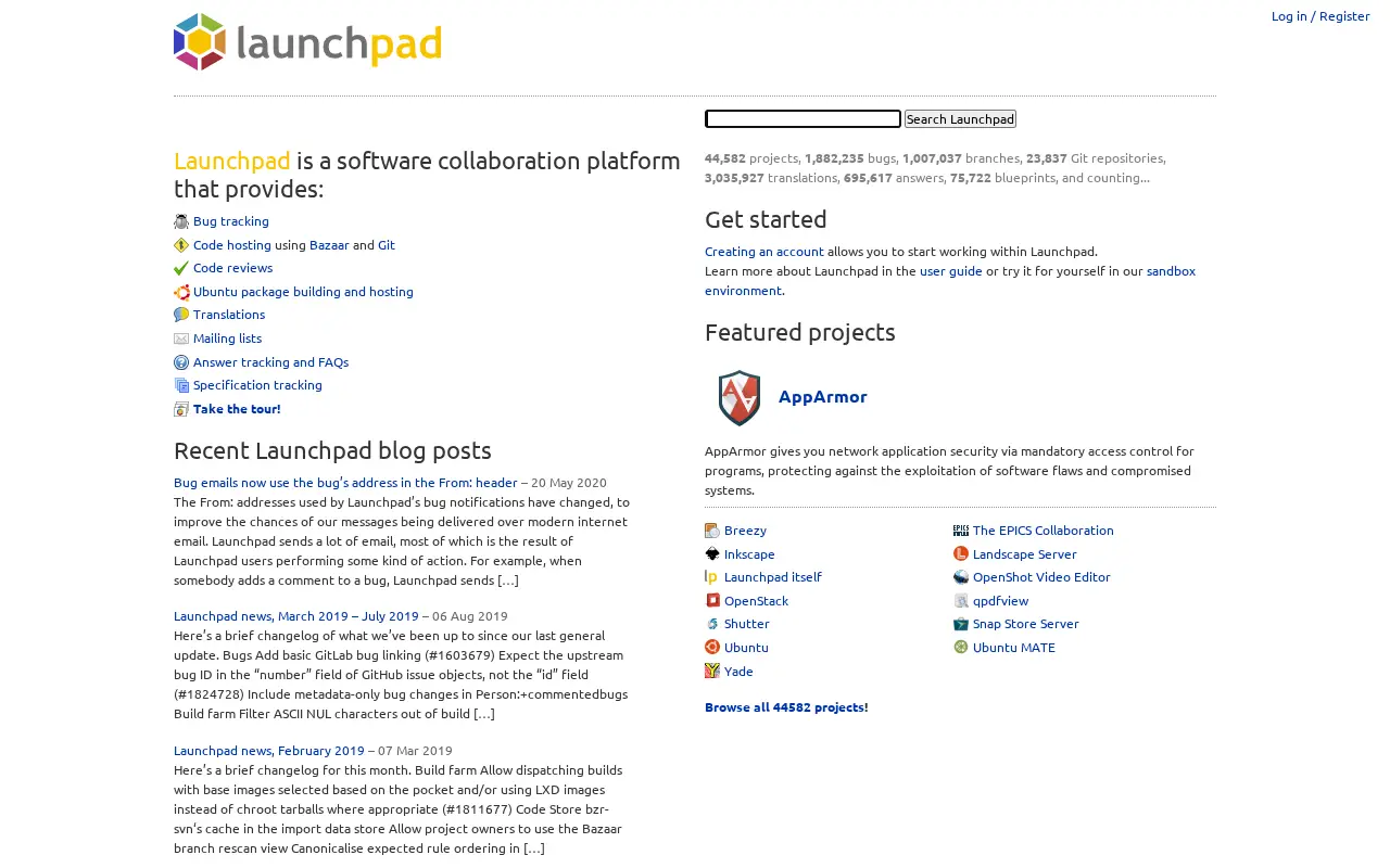 launchpad.net in 2021