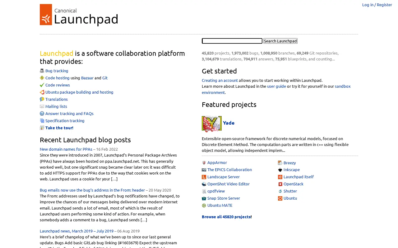launchpad.net on June 30, 2023