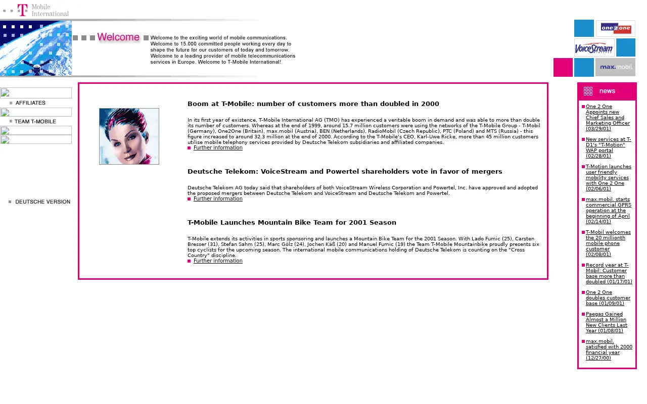 t-mobile.com in 2001