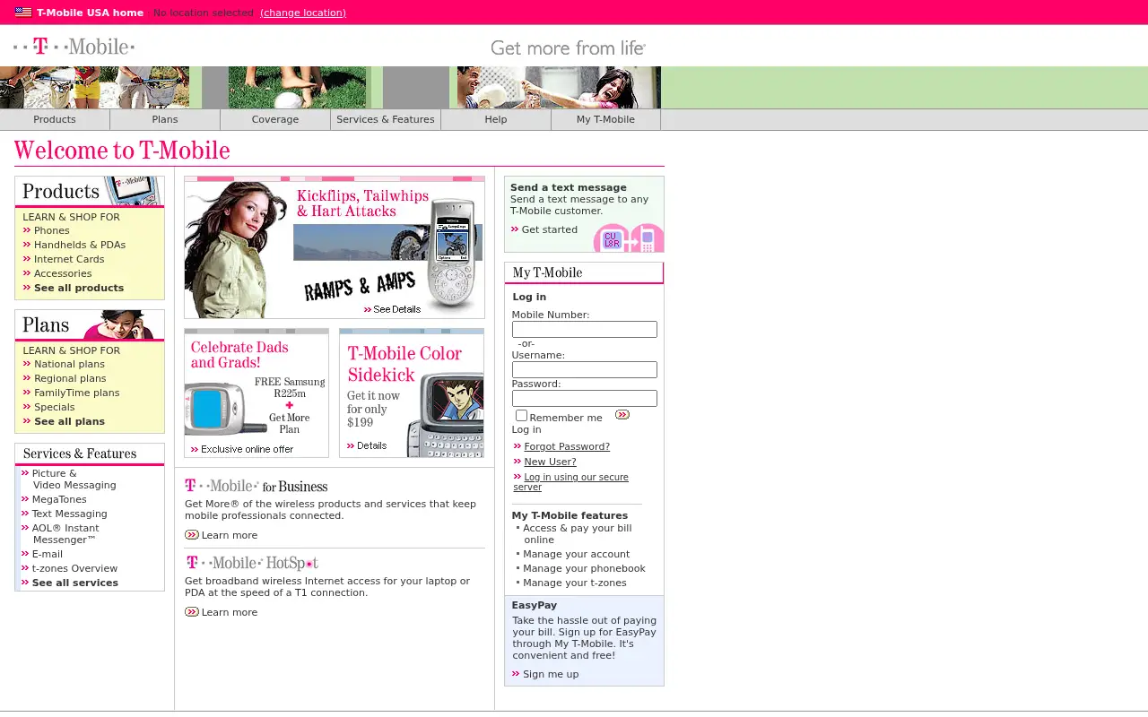 t-mobile.com in 2003