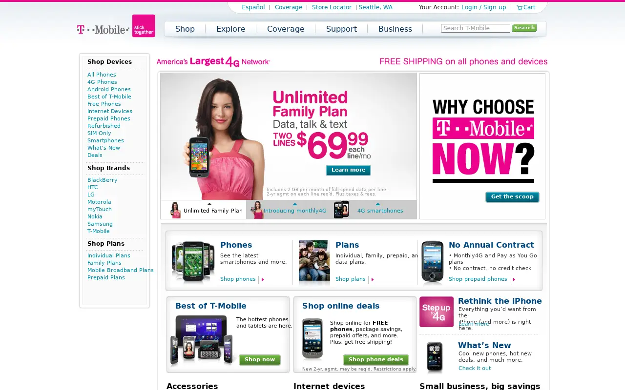 t-mobile.com in 2011