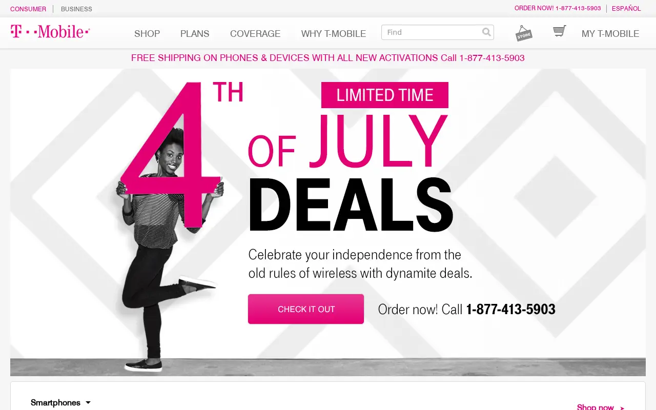 t-mobile.com in 2016