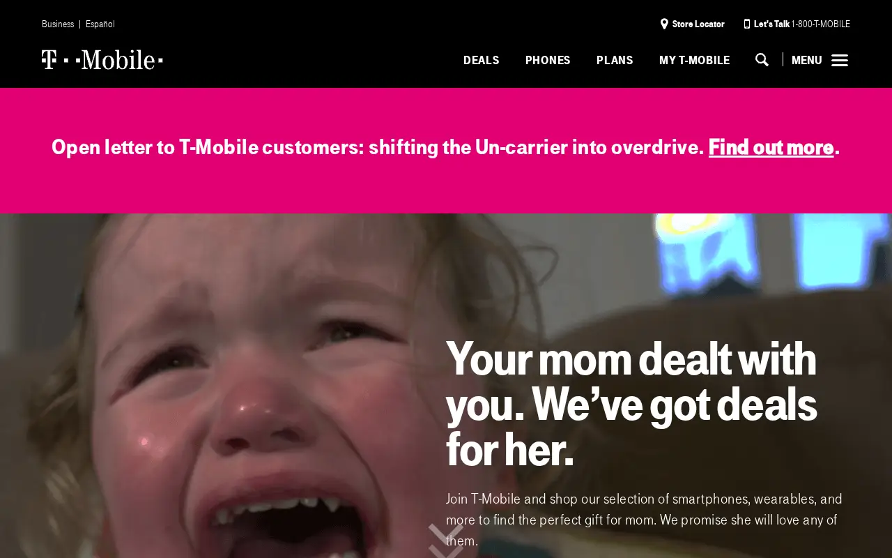 t-mobile.com in 2018