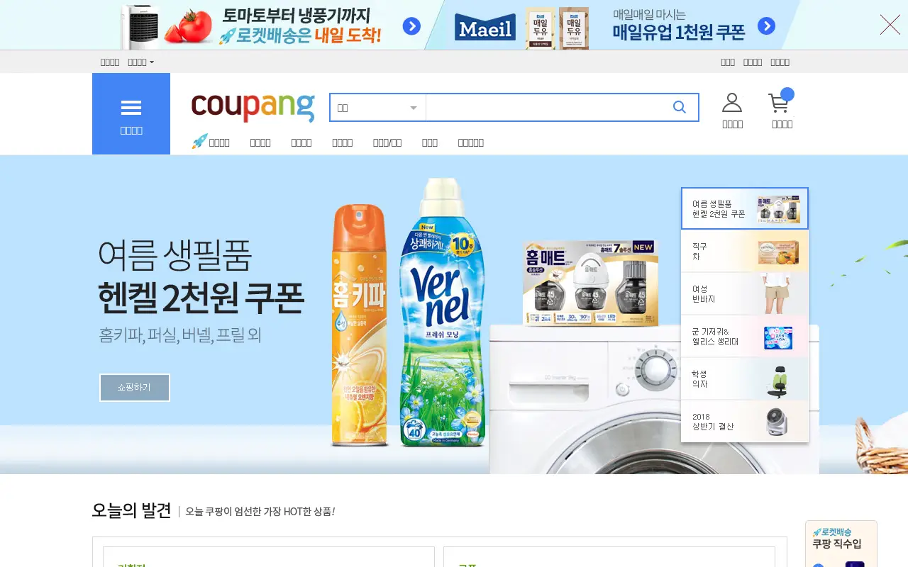 coupang.com in 2018