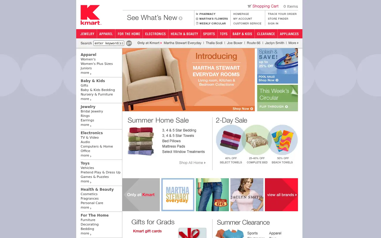 kmart.com in 2005