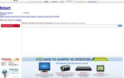 kmart.com in 2009