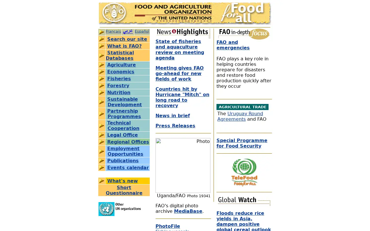 fao.org in 1999