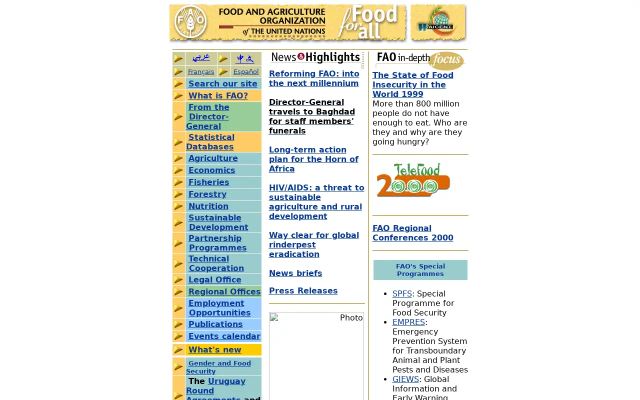 fao.org in 2000