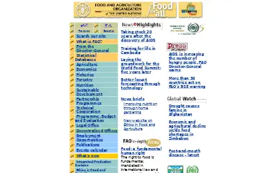 fao.org in 2001