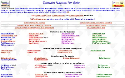 hugedomains.com in 2000