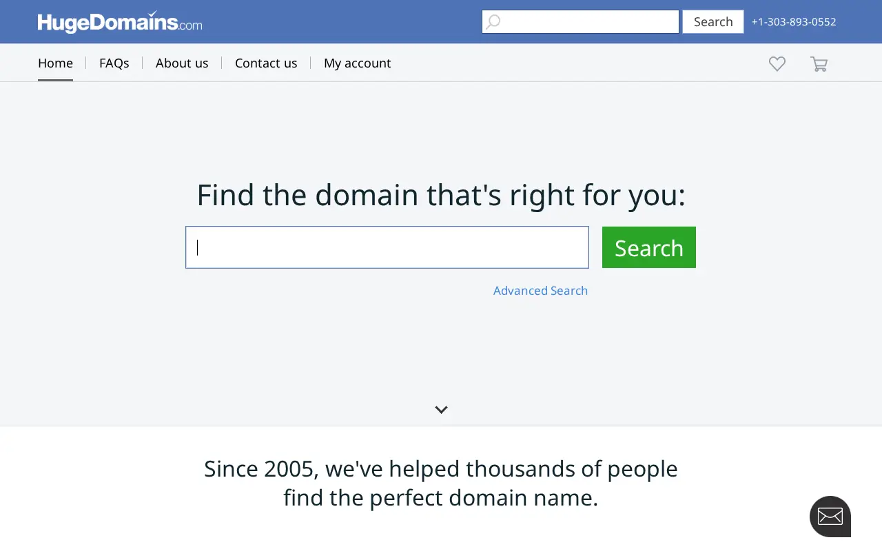hugedomains.com in 2023