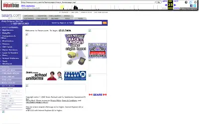 sears.com in 2001