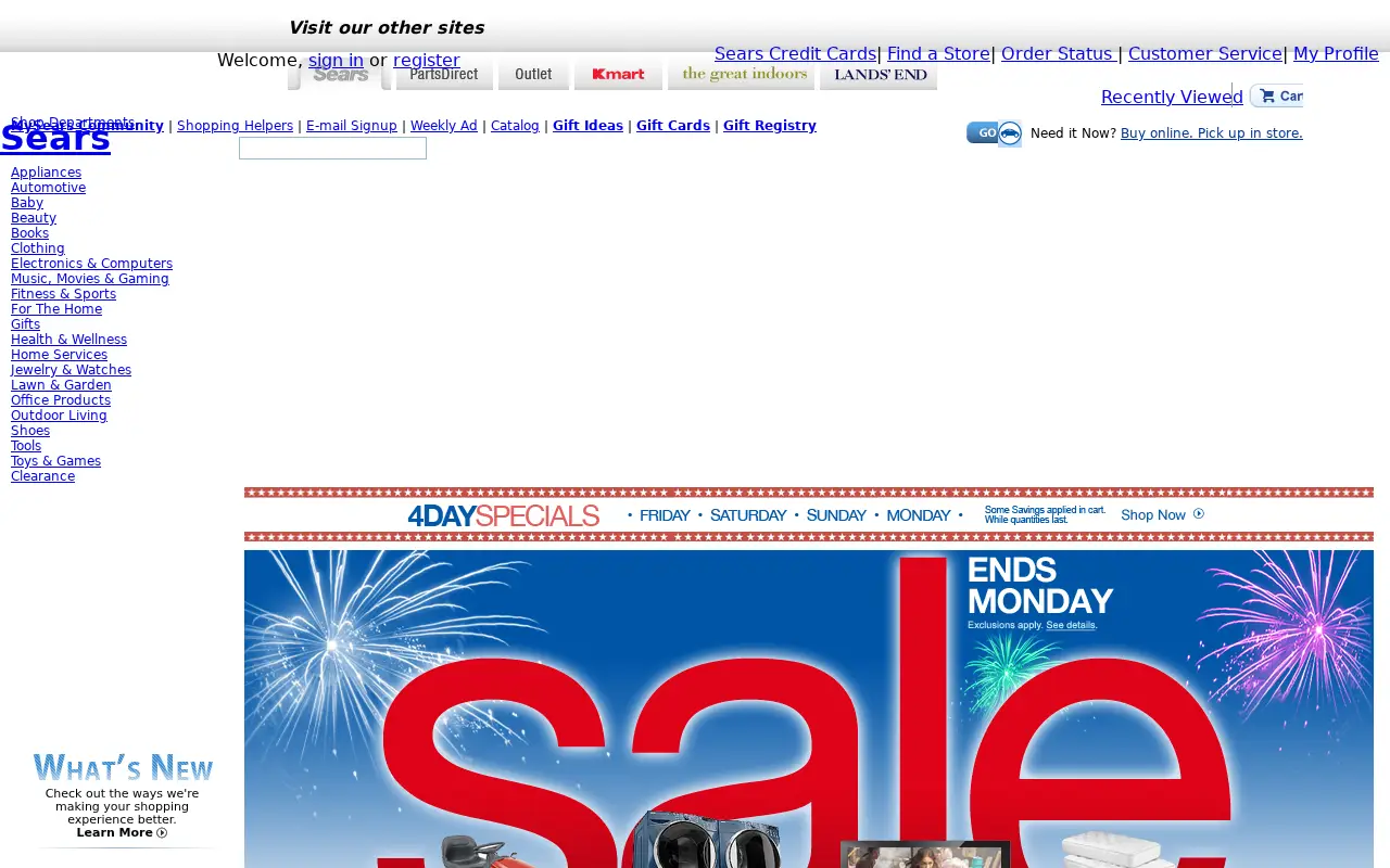 sears.com in 2009